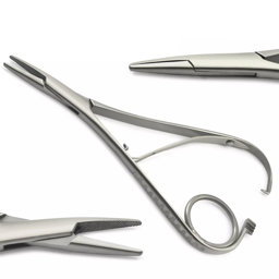 Show details for Dental Mathieu Needle Holder Forceps Ring Grip Picture of Dental Mathieu Needle Holder Forceps Ring Grip