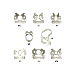 Show details for Dental Rubber Dam Clamps Set of 8 Picture of Dental Rubber Dam Clamps Set of 8