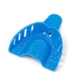 Show details for Dental Impression Tray Upper Medium Plastic Blue Picture of Dental Impression Tray Upper Medium Plastic Blue