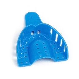 Show details for Dental Impression Tray Lower Medium Plastic Blue Picture of Dental Impression Tray Lower Medium Plastic Blue