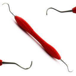 Show details for Dental Universal Younger Curette - Red Silicone Handle Picture of Dental Universal Younger Curette - Red Silicone Handle