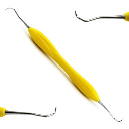 Show details for Micro Sickle Scaler - Yellow Silicone Handle Picture of Micro Sickle Scaler - Yellow Silicone Handle