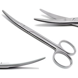 Show details for Mayo Scissors Blunt Curved 14cm Picture of Mayo Scissors Blunt Curved 14cm