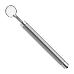 Show details for Dental Mirror with LED Light - Silver Handle Picture of Dental Mirror with LED Light - Silver Handle