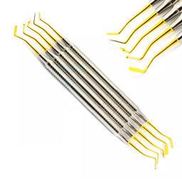 Show details for Dental Composite Instruments Set of 5 Hollow Gold Tips Picture of Dental Composite Instruments Set of 5 Hollow Gold Tips