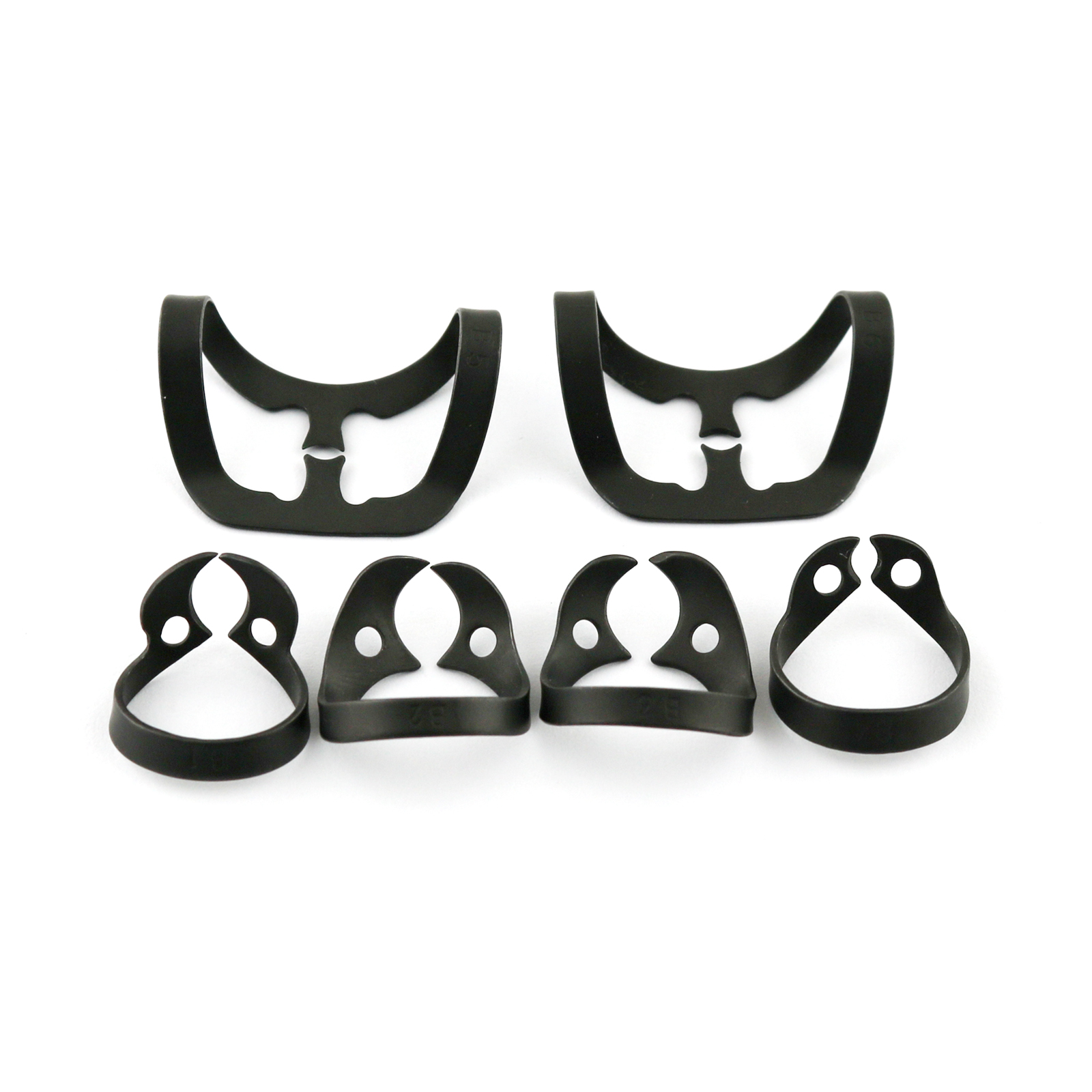 Picture of Dental Rubber Dam Brinker Clamps Set of 6 Black