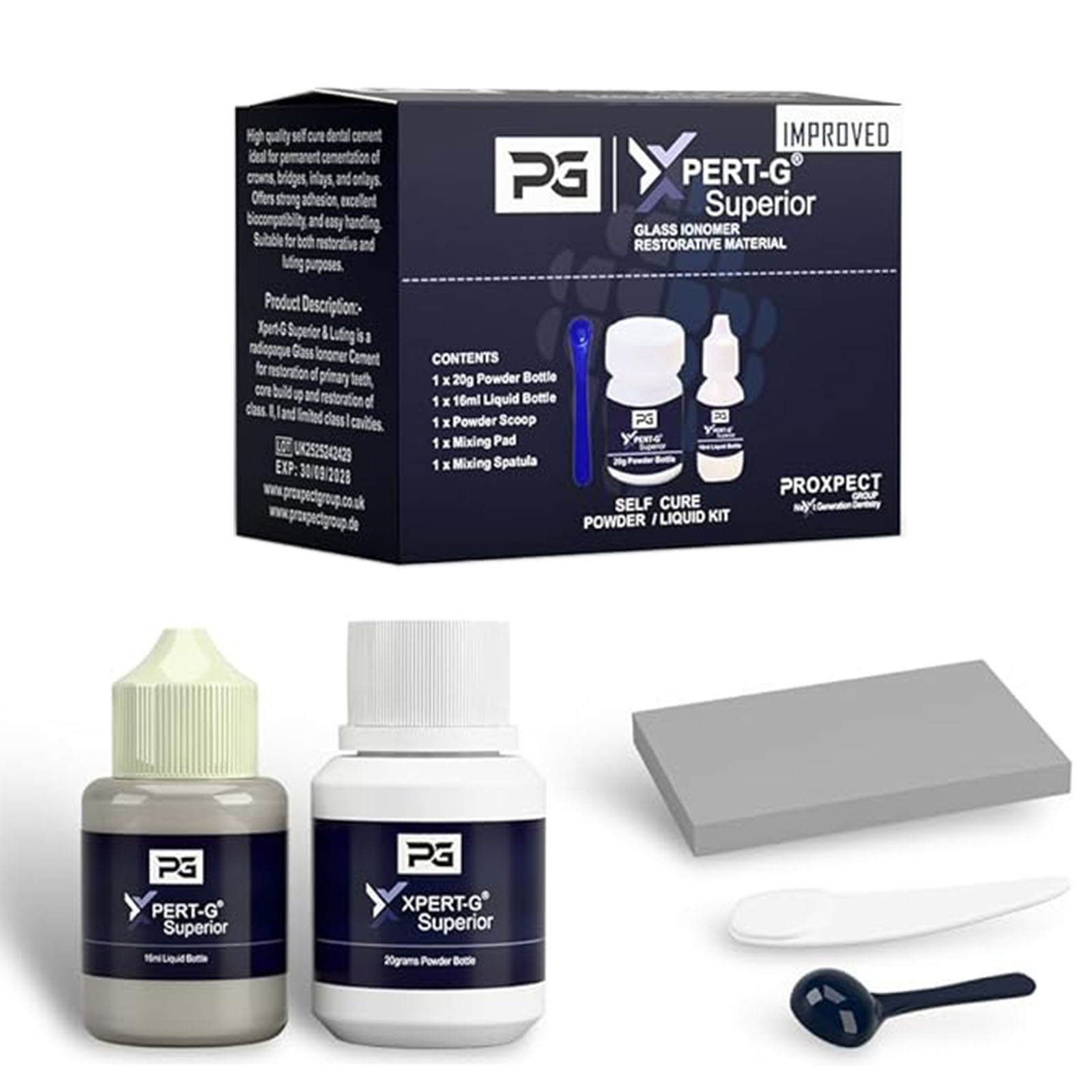 Picture of Xpert-G Dental Cement Glass ionomer Tooth Filling Repair Kit