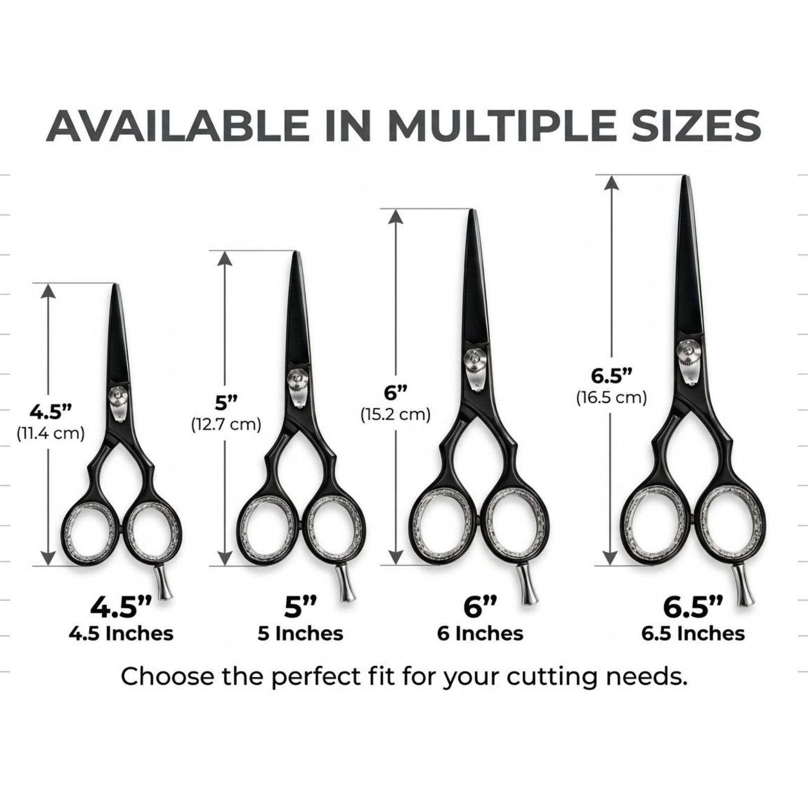 Barber Hair Dressing Cutting Scissors Salon Styling Shears Black