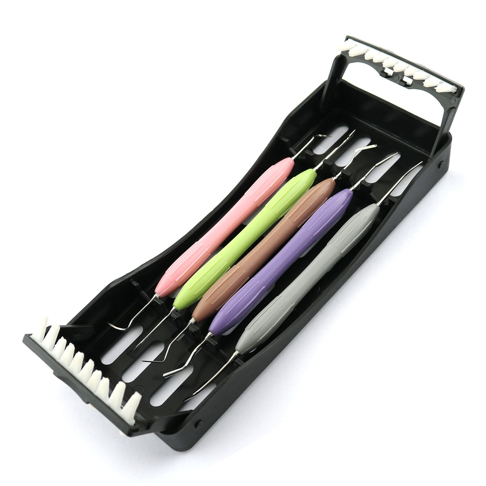 Picture of 5Pcs Dental LM Arte Composite Filling Instruments Silicone Handle With Cassette