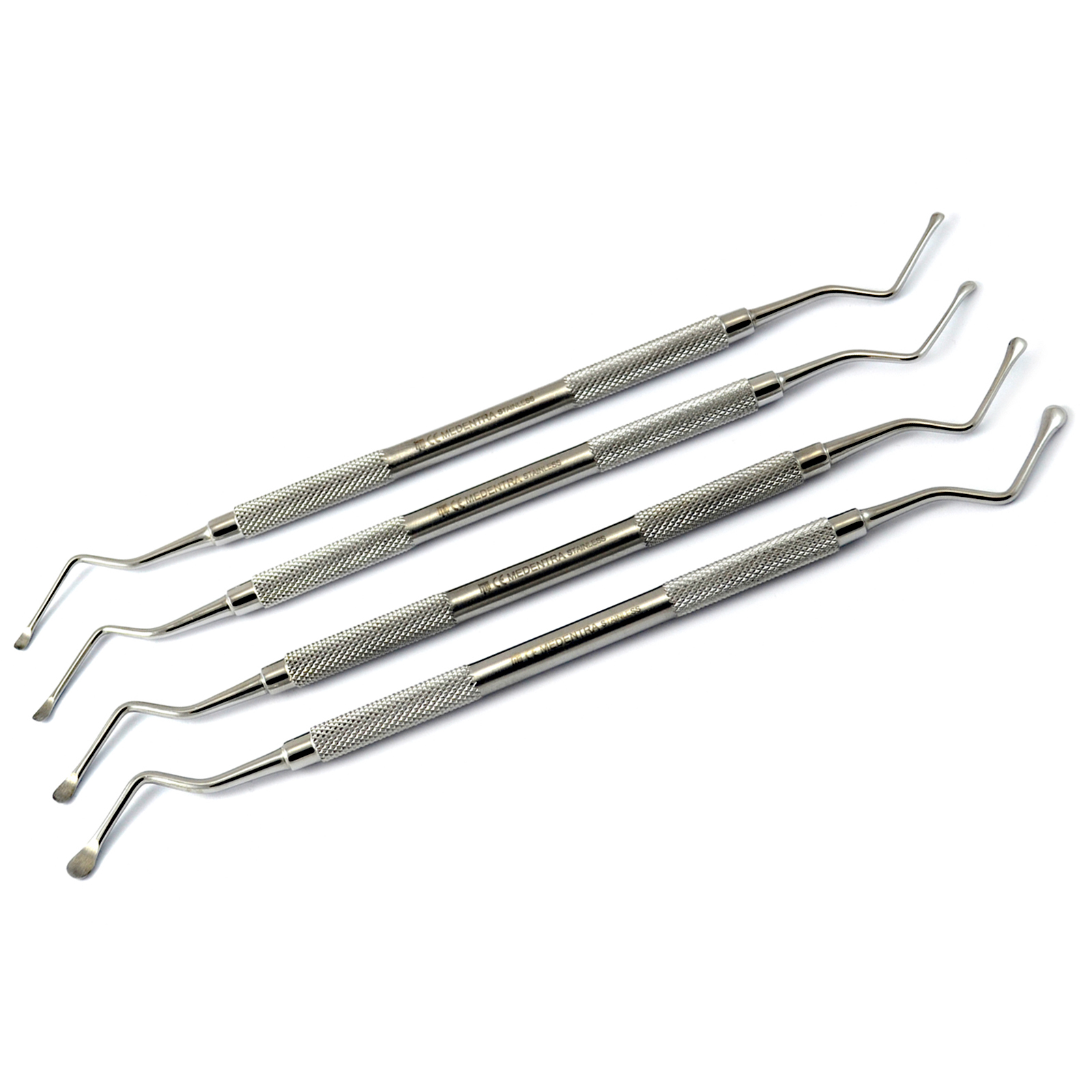 Picture of Dental Lucas Bone Curettes Set of 4 Surgical Instruments